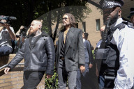 Russell Brand Southwark Crown Court in London, UK.