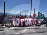 The Minister of infrastructures and transport, Matteo Salvini in Messina