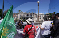 The Minister of infrastructures and transport, Matteo Salvini in Messina