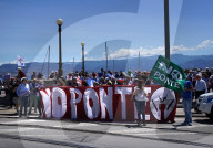 The Minister of infrastructures and transport, Matteo Salvini in Messina