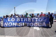The Minister of infrastructures and transport, Matteo Salvini in Messina