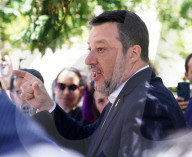The Minister of infrastructures and transport, Matteo Salvini in Messina