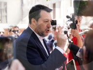 The Minister of infrastructures and transport, Matteo Salvini in Messina