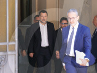 The Minister of infrastructures and transport, Matteo Salvini in Messina