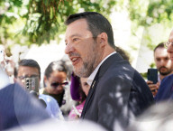 The Minister of infrastructures and transport, Matteo Salvini in Messina