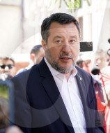 The Minister of infrastructures and transport, Matteo Salvini in Messina
