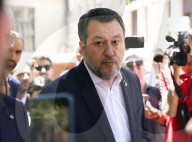 The Minister of infrastructures and transport, Matteo Salvini in Messina