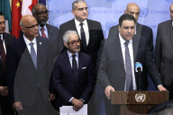  NY: Members Of The Arab Group UN Press Conference On Palestine