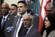  NY: Members Of The Arab Group UN Press Conference On Palestine