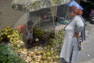 India Economy Roadside Seller