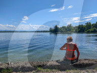 A Warm Spring Day By The Lake