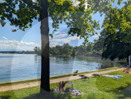 A Warm Spring Day By The Lake