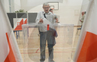 Poles Vote In Presidential Election