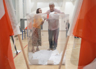 Poles Vote In Presidential Elections