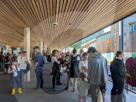 Day Trippers At Garmisch-Partenkirchen Train Station