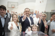 Karol Nawrocki Votes In Presidential Election 