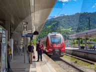 Train Arrivals At Garmisch-Partenkirchen Station