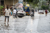 Waterlogged Streets In India