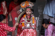 Nepal Celebrating Bhoto Jatra Of Rato Machindranath Chariot Festival.