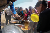 Gaza food distribution by aid organizations