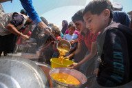 Gaza food distribution by aid organizations