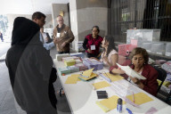 People Cast Their Vote During Judicial Branch Election Day