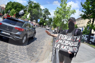Rally in support of Ukrainian POWs in Lviv