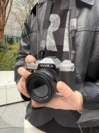 Digital camera looks like an old fashioned film model