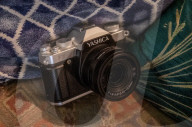 Digital camera looks like an old fashioned film model