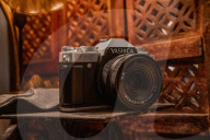 Digital camera looks like an old fashioned film model