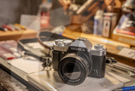 Digital camera looks like an old fashioned film model