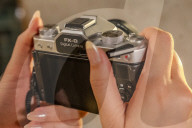 Digital camera looks like an old fashioned film model
