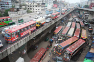 Traffic in Dhaka, Bangladesh 2025