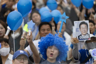 Lee Jae-myung Holds Final Campaign Rally At Yeouido Park Ahead Of Election Day