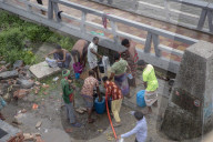 Makeshift Cattle Market In Dhaka