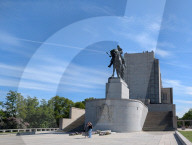 Visitors At The National Monument At Vitkov In Prague