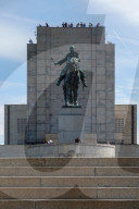 Visitors At The National Monument At Vitkov In Prague
