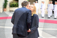 Italy's Prime Minister Giorgia Meloni And France's President Emmanuel Macron Meet At Chigi Palace