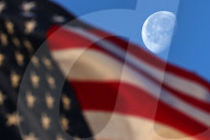 Moon and Flag at NASA Michoud