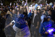 President-elect Lee Jae-myung Greets Supporters In Seoul After Election Victory