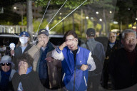 President-elect Lee Jae-myung Greets Supporters In Seoul After Election Victory