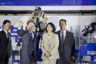 President-elect Lee Jae-myung Greets Supporters In Seoul After Election Victory