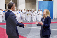 NEWS - Rom: Giorgia Meloni empfängt den französischen Präsidenten Emmanuel Macron