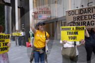 Demonstrators Thank Law Firms For Standing Up To Trump