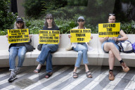 Demonstrators Thank Law Firms For Standing Up To Trump