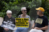 Demonstrators Thank Law Firms For Standing Up To Trump