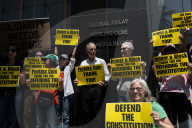 Demonstrators Thank Law Firms For Standing Up To Trump