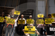 Demonstrators Thank Law Firms For Standing Up To Trump