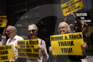 Demonstrators Thank Law Firms For Standing Up To Trump