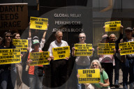 Demonstrators Thank Law Firms For Standing Up To Trump